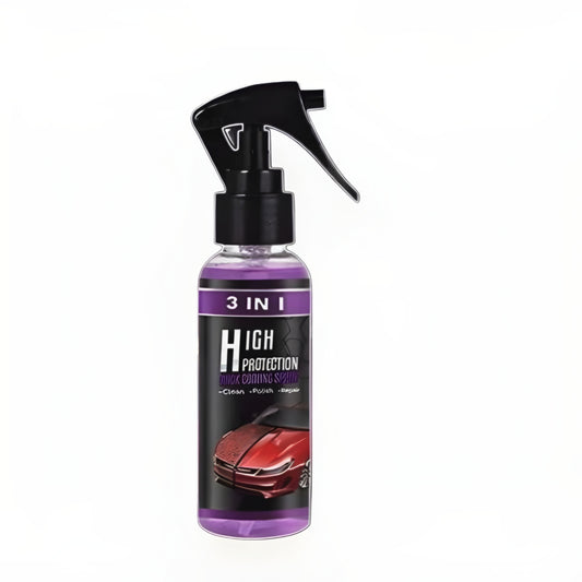3 in 1 High Protection Quick Car Ceramic Coating Spray - Car Wax Polish Spray (Pack of 1)